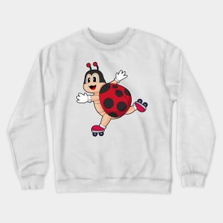 Ladybug Inline skating Roller skates Crewneck Sweatshirt